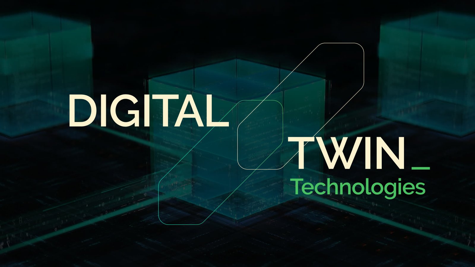 Título Digital Twin Technologies em cena do vídeo animado do WP2 da MIXMOVE sobre IA na logística, por Studio Shoyu